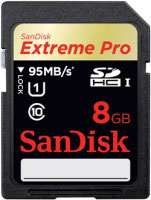 Sandisk 8GB Extreme Pro SDHC (SDSDXPA-008G-X46)